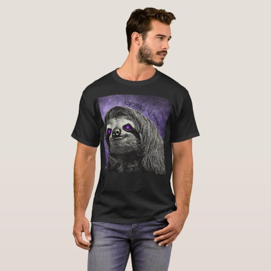 Gothic Sloth T-shirt (Voorkant volledig)