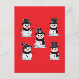 Gothic Snowman Briefkaart