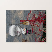 Gothic Snowman Puzzle Legpuzzel (Horizontaal)