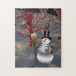 Gothic Snowman Puzzle Legpuzzel