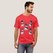 Gothic Snowman  T-shirt (Voorkant volledig)