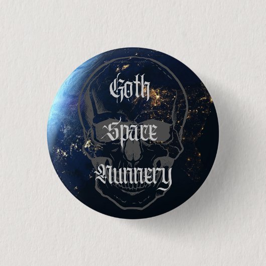 Gothic Space Nunnery - Gideon IX Ronde Button 3,2 Cm (Voorkant)