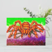 Gothic Spider Art Feestdagenkaart (Staand voorkant)