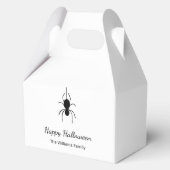 Gothic Spider Halloween Party Eenvoudig script Bedankdoosjes (Voorkant)