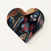 Gothic Spider Hero Heart Notitieboek (Achterkant)