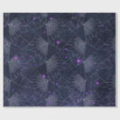 Gothic Spider Web Halloween Pattern Cadeaupapier (Vlak)