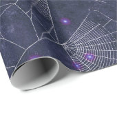 Gothic Spider Web Halloween Pattern Cadeaupapier (Rol Hoek)