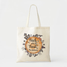 Gothic spookhuis Trick or treat Halloween Tote Bag