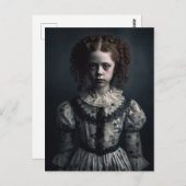 Gothic Spooky Child Briefkaart (Voorkant / Achterkant)
