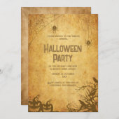 gothic spooky halloween uitnodiging (Voorkant / Achterkant)