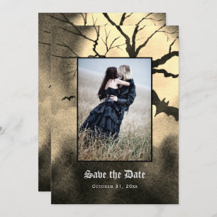Gothic Spooky Photo Save the Date