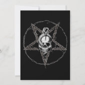 Gothic Spooky Skulls Halloween Kaart (Achterkant)