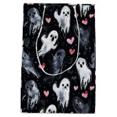 Gothic Spooky Valentijn Geesten met harten Medium Cadeauzakje (Achterkant)