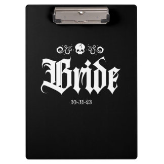 Gothic Spooky Witchy Halloween Bruid Klembord