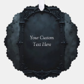 Gothic Square Frame Custom Ornament Kaart (Voorkant)