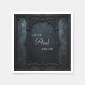 Gothic Square Frame Wedding Servet (Voorkant)