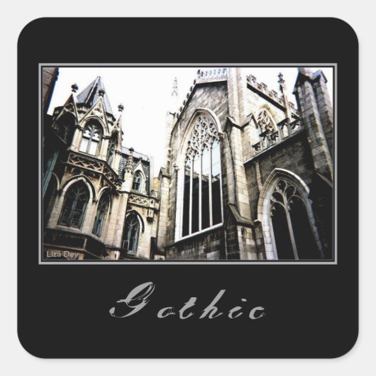 "Gothic" Square Stickers (Voorkant)