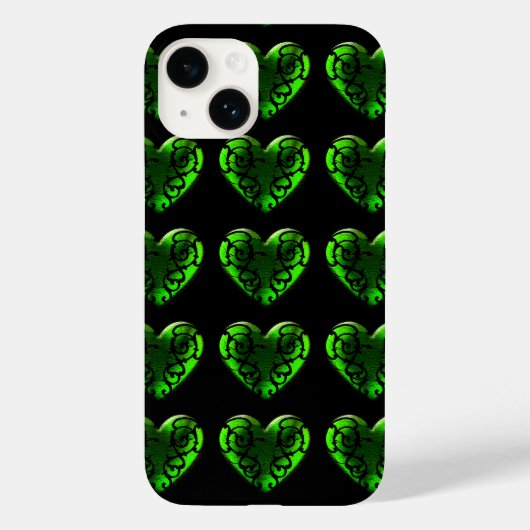 Gothic St. Patrick's Day Green Heart iPhone 6 Hoes (Achterkant)