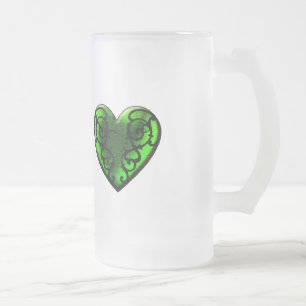 Gothic St. Patrick's Day Green Heart Mok