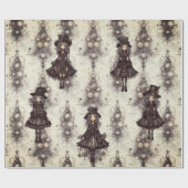 Gothic Steam Punk alternatief kerst fee Cadeaupapier (Vlak)