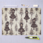 Gothic Steam Punk alternatief kerst fee Tissuepapier (Craft)