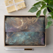 Gothic Steampunk Cat Celestial Voyage Decoupage Tissuepapier (Geschenk)