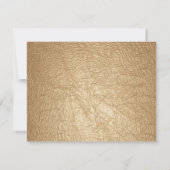 Gothic - Steampunk Gold Leather repetitie diner Kaart (Achterkant)