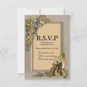 Gothic - Steampunk RSVP - Licht Lijst van leder