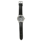 Gothic steampunk skull-herenpersonage horloge (Vlak)
