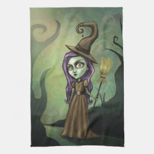 Gothic Steampunk Witch Theedoek