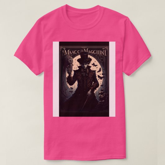 Gothic stijl tarot goochelaar t-shirt (Design voorkant)