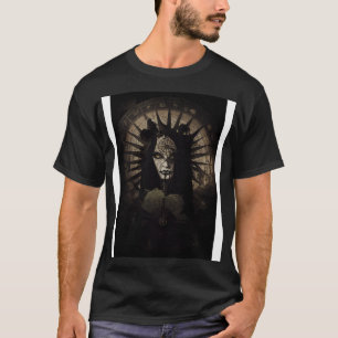 Gothic stijl tarot sinister wiel van fortuin t-shirt