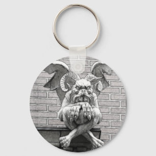 Gothic Stone Gargoyle Fantasy Creatue Statue Sleutelhanger