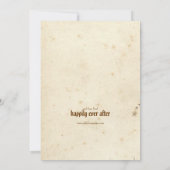 Gothic Storybook Fairytale Invitation Kaart (Achterkant)