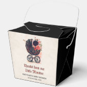 Gothic Stroller Halloween Baby Shower Bedankdoosjes (Voorkant)