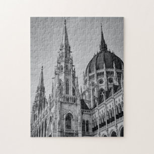 Gothic Style Cathedral Boedapest Hongarije Landmar Legpuzzel