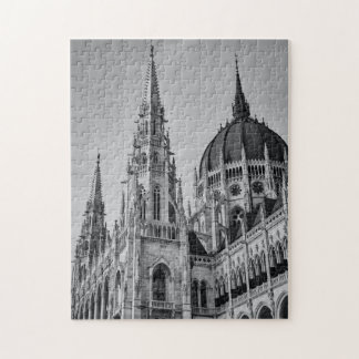 Gothic Style Cathedral Boedapest Hongarije Landmar Legpuzzel