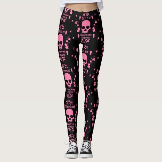Gothic Subcultuur Mode Leggings (Voorkant)
