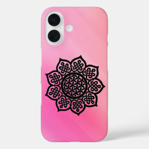 GOTHIC SUN Black Pink Celtic Knoins iPhone 16 Hoesje