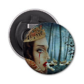 Gothic Surreal Unieke Collage Sad Queen of Hearts Button Flesopener (Voorkant)