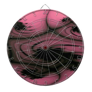 Gothic Swirls Fractal Dart Board Dartbord