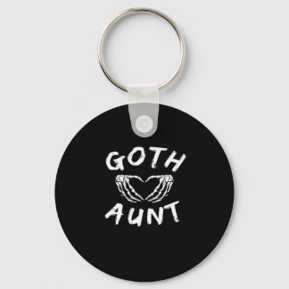 Gothic Tante Funny Emo Tante Punk Schattige Skelet Sleutelhanger