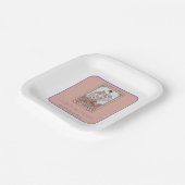 Gothic Tarot Kaart Lovers Namen Bruiloft Papier Bo Papieren Bordje (Gebogen)