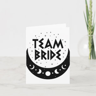 Gothic Team Bride Coven Wedding Bachelorette Party Kaart