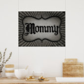 Gothic Text mama Poster (Keuken)