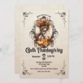 Gothic Thanksgiving Kaart (Voorkant / Achterkant)