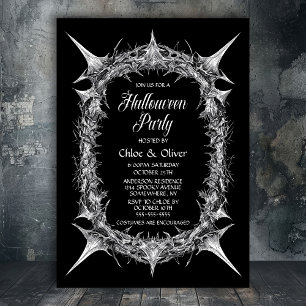 Gothic Thorns Halloween Uitnodiging