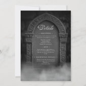 Gothic Til Death Do Us Part Een bruiloft met grafs Kaart (Achterkant)