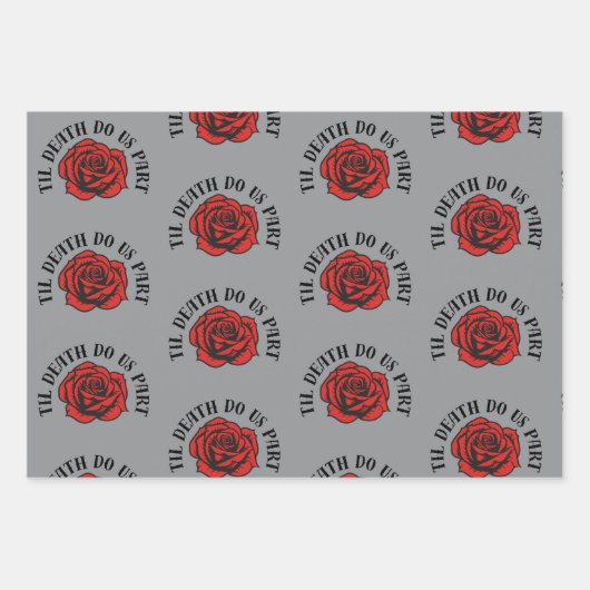 Gothic Til Death doen ons deel inpakpapier (Voorkant)