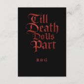Gothic - Till Death Do Us Part beroemd gemaakt doo Informatiekaartje (Achterkant)